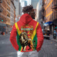 Personalised Morocco Zip Hoodie Barbary Lion - Proclamation Day