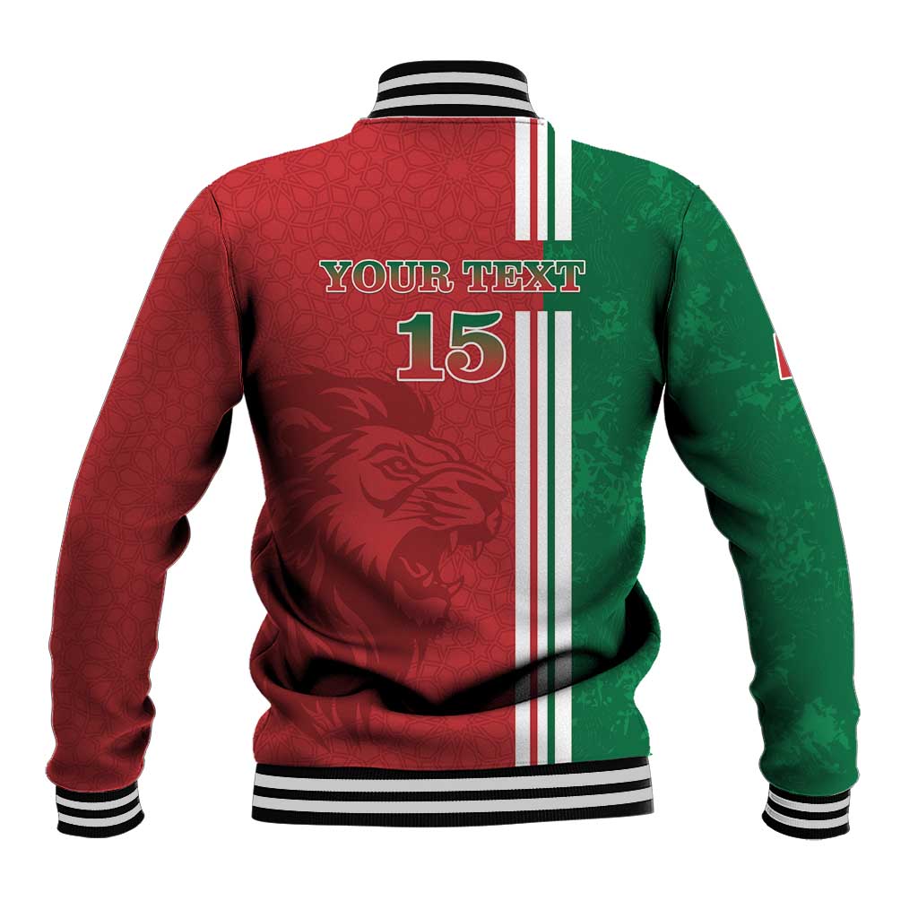 Custom Afro Morocco Football Baseball Jacket With Islamic Pattern