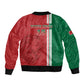 Custom Afro Morocco Football Bomber Jacket With Islamic Pattern