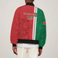 Custom Afro Morocco Football Bomber Jacket With Islamic Pattern