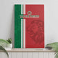 Custom Afro Morocco Football Canvas Wall Art With Islamic Pattern