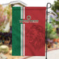 Custom Afro Morocco Football Garden Flag With Islamic Pattern