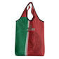 Custom Afro Morocco Football Grocery Bag With Islamic Pattern