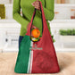 Custom Afro Morocco Football Grocery Bag With Islamic Pattern