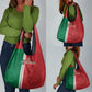 Custom Afro Morocco Football Grocery Bag With Islamic Pattern