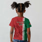 Custom Afro Morocco Football Kid T shirt With Islamic Pattern