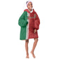 Custom Afro Morocco Football Kid Wearable Blanket Hoodie With Islamic Pattern