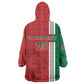 Custom Afro Morocco Football Kid Wearable Blanket Hoodie With Islamic Pattern