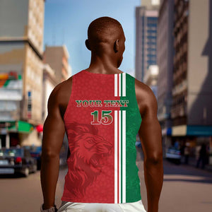 Custom Afro Morocco Football Men Tank Top With Islamic Pattern