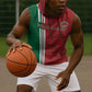 Custom Afro Morocco Football Sleeveless Hoodie With Islamic Pattern - African Pride