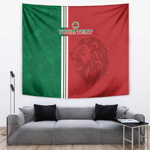 Custom Afro Morocco Football Tapestry With Islamic Pattern