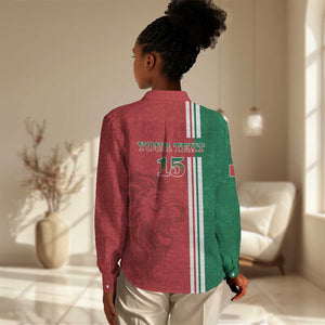 Custom Afro Morocco Football Women Casual Shirt With Islamic Pattern LT15