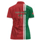 Custom Afro Morocco Football Women Polo Shirt With Islamic Pattern