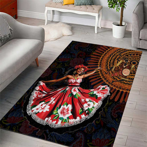 Ladies Sega Dance Area Rug Paisley Mix African Pattern