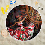 Ladies Sega Dance Beach Blanket Paisley Mix African Pattern