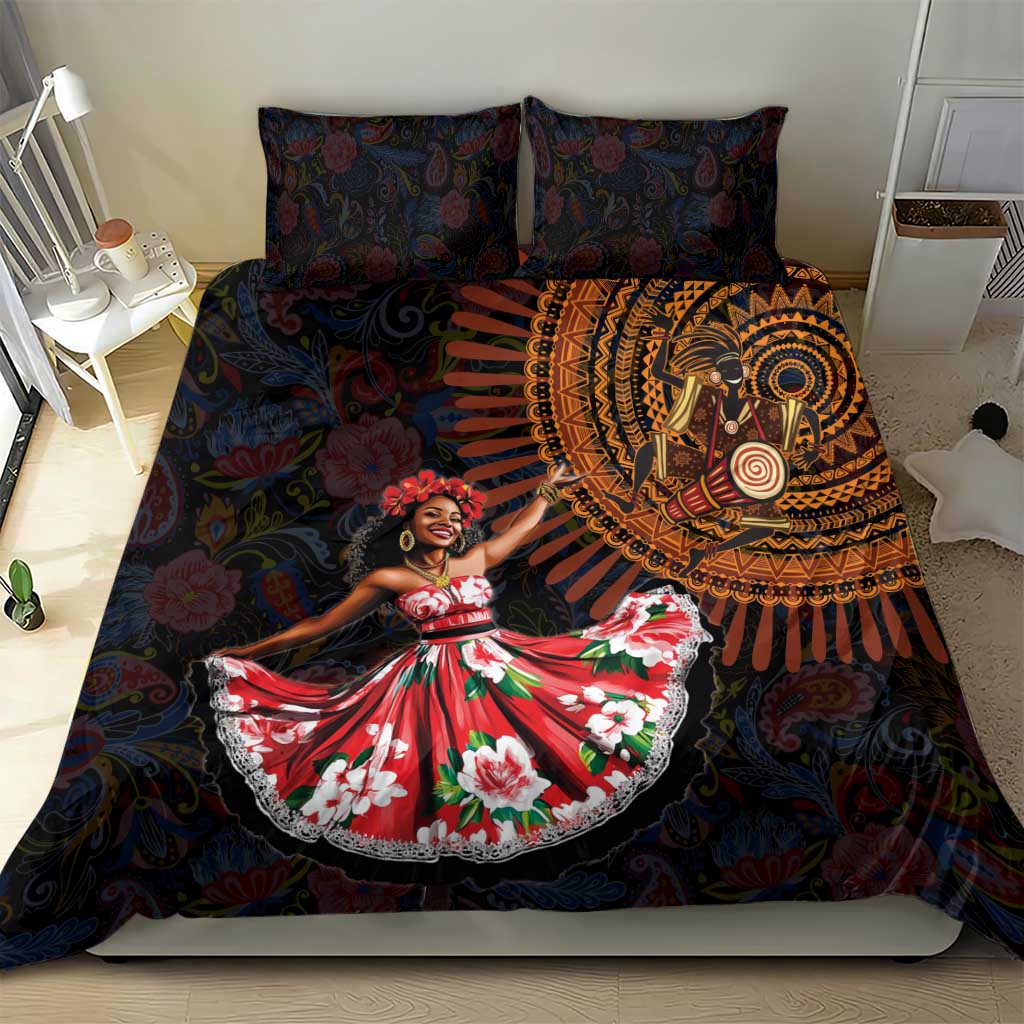 Ladies Sega Dance Bedding Set Paisley Mix African Pattern