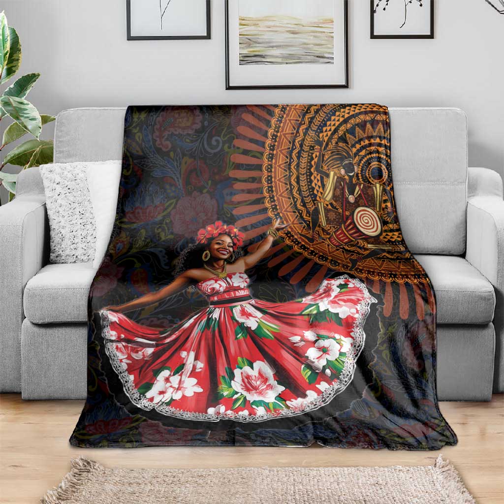 Ladies Sega Dance Blanket Paisley Mix African Pattern