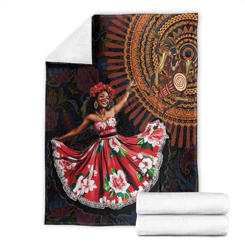 Ladies Sega Dance Blanket Paisley Mix African Pattern