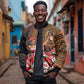 Ladies Sega Dance Bomber Jacket Paisley Mix African Pattern