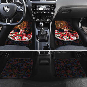 Ladies Sega Dance Car Mats Paisley Mix African Pattern