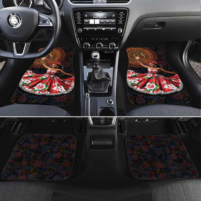 Ladies Sega Dance Car Mats Paisley Mix African Pattern