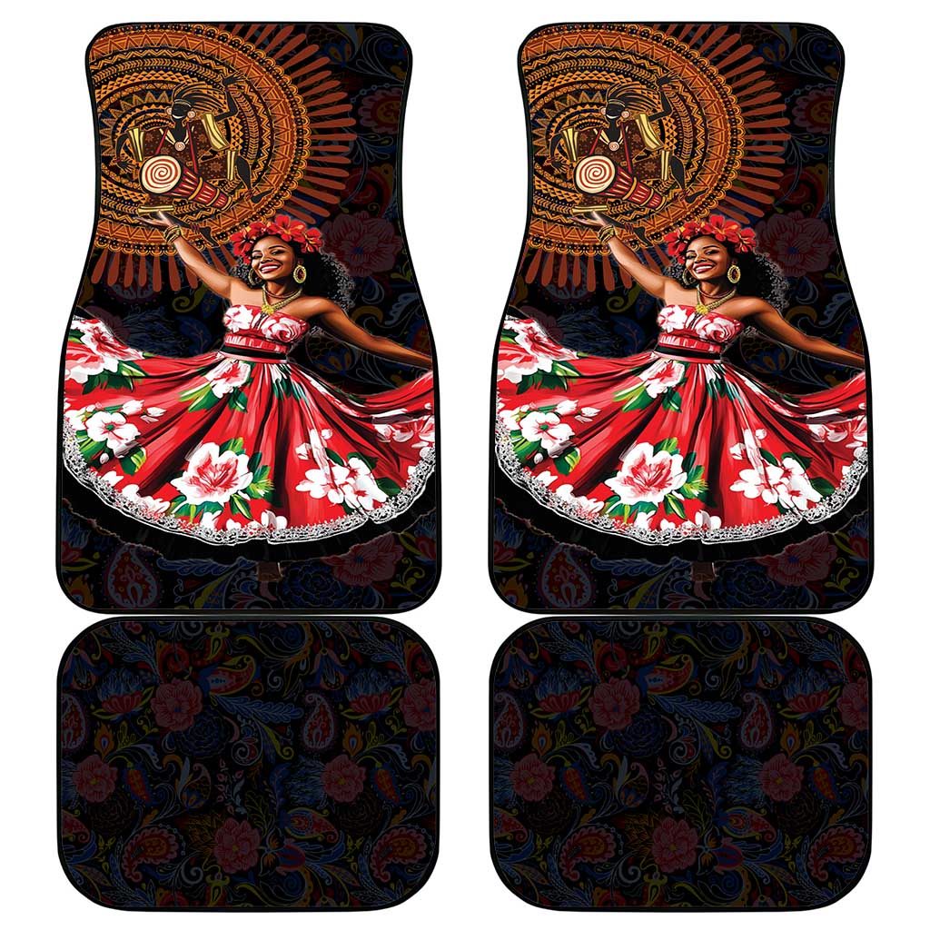 Ladies Sega Dance Car Mats Paisley Mix African Pattern