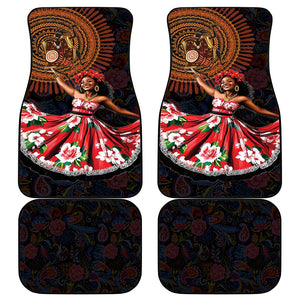 Ladies Sega Dance Car Mats Paisley Mix African Pattern