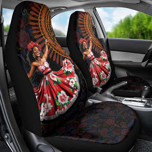 Ladies Sega Dance Car Seat Cover Paisley Mix African Pattern
