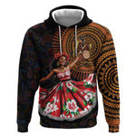 Ladies Sega Dance Hoodie Paisley Mix African Pattern