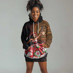Ladies Sega Dance Hoodie Dress Paisley Mix African Pattern