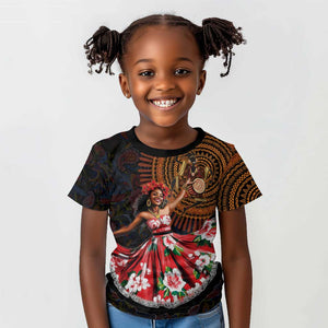 Ladies Sega Dance Kid T shirt Paisley Mix African Pattern