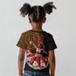 Ladies Sega Dance Kid T shirt Paisley Mix African Pattern