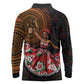 Ladies Sega Dance Long Sleeve Polo Shirt Paisley Mix African Pattern