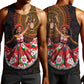 Ladies Sega Dance Men Tank Top Paisley Mix African Pattern