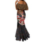Ladies Sega Dance Mermaid Dress Paisley Mix African Pattern