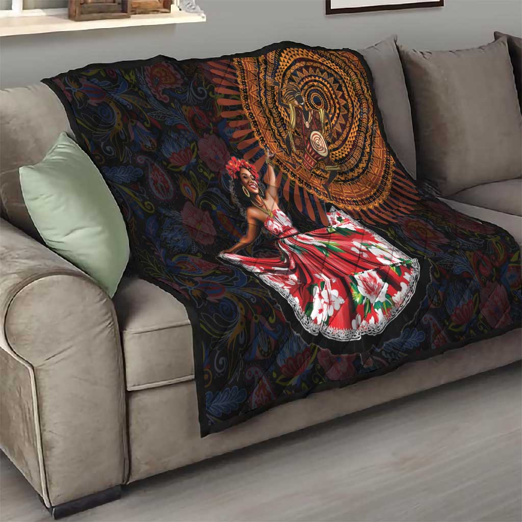 Ladies Sega Dance Quilt Paisley Mix African Pattern