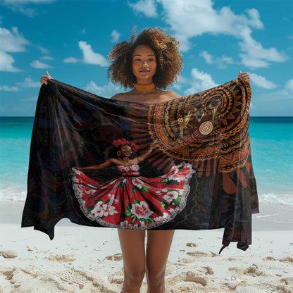 Ladies Sega Dance Sarong Paisley Mix African Pattern