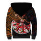 Ladies Sega Dance Sherpa Hoodie Paisley Mix African Pattern