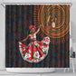 Ladies Sega Dance Shower Curtain Paisley Mix African Pattern