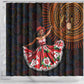 Ladies Sega Dance Shower Curtain Paisley Mix African Pattern
