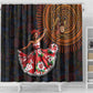 Ladies Sega Dance Shower Curtain Paisley Mix African Pattern