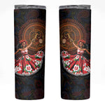 Ladies Sega Dance Skinny Tumbler Paisley Mix African Pattern