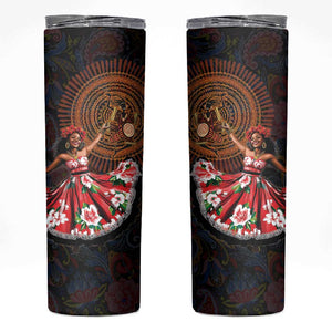 Ladies Sega Dance Skinny Tumbler Paisley Mix African Pattern