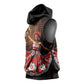 Ladies Sega Dance Sleeveless Hoodie Paisley Mix African Pattern - African Pride