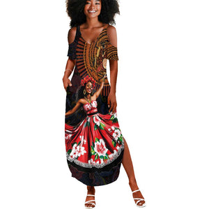 Ladies Sega Dance Summer Maxi Dress Paisley Mix African Pattern