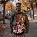 Ladies Sega Dance Sweatshirt Paisley Mix African Pattern