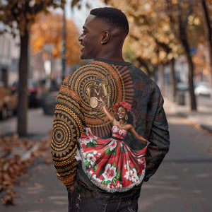 Ladies Sega Dance Sweatshirt Paisley Mix African Pattern