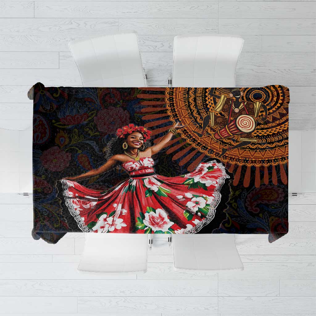 Ladies Sega Dance Tablecloth Paisley Mix African Pattern