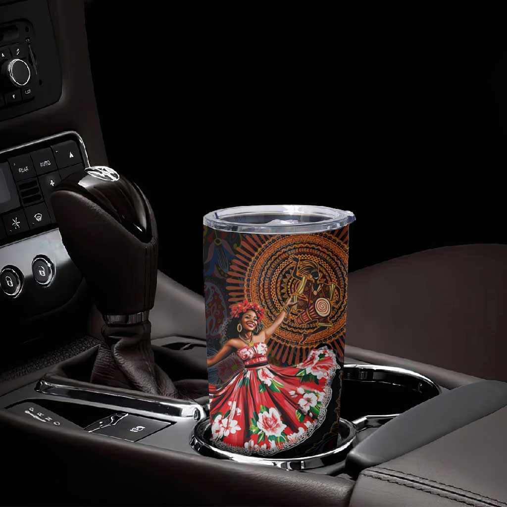 Ladies Sega Dance Tumbler Cup Paisley Mix African Pattern