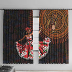 Ladies Sega Dance Window Curtain Paisley Mix African Pattern